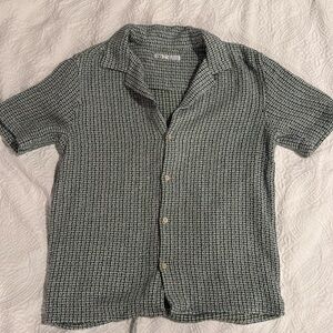 Green/blue patterned Zara button down size M